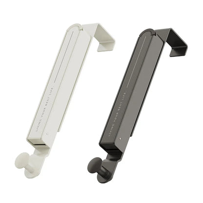 Folding Behind the Door Hook Hanger Clothes Hat Hanger Wall Mounted Organizer - Grey