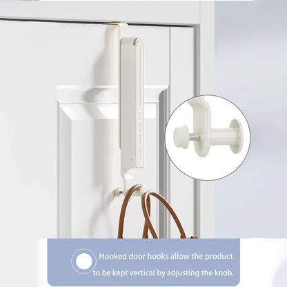 Folding Behind the Door Hook Hanger Clothes Hat Hanger Wall Mounted Organizer - Grey