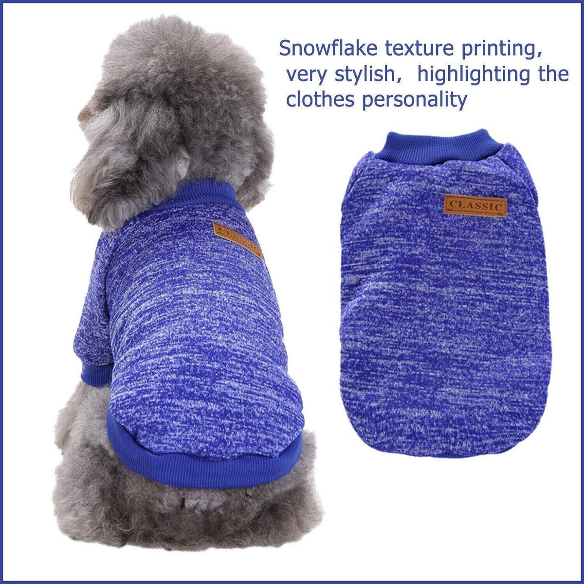 L Size Cute Pet Dog Warm Jumper Sweater Clothes Cat Knitted Coat Winter - Pink