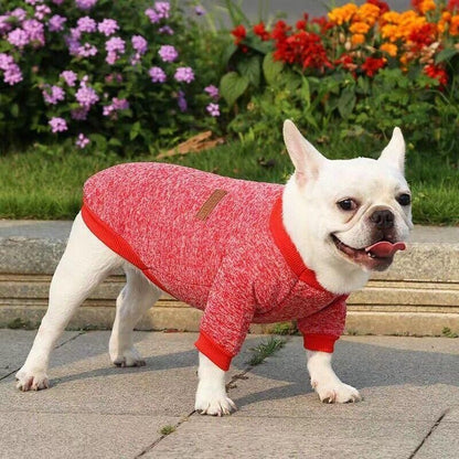 L Size Cute Pet Dog Warm Jumper Sweater Clothes Cat Knitted Coat Winter - Pink