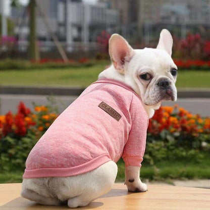 L Size Cute Pet Dog Warm Jumper Sweater Clothes Cat Knitted Coat Winter - Purple