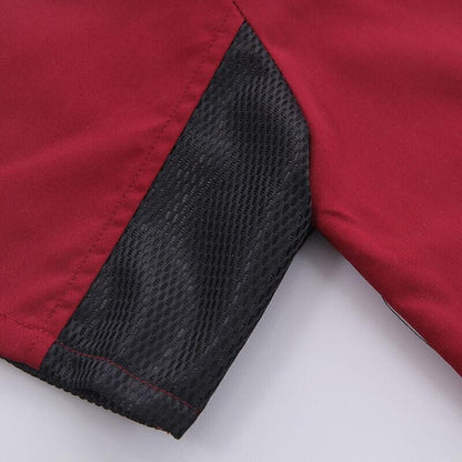 Black Unisex Mesh Sleeve Chef Coat Jacket Restaurant Hotel Cook Short Uniform - XL