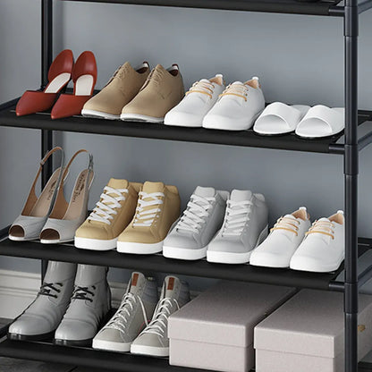 Combined Hat Shoe Coat Rack All in One Entryway Shoe Stand Clothes Hanger