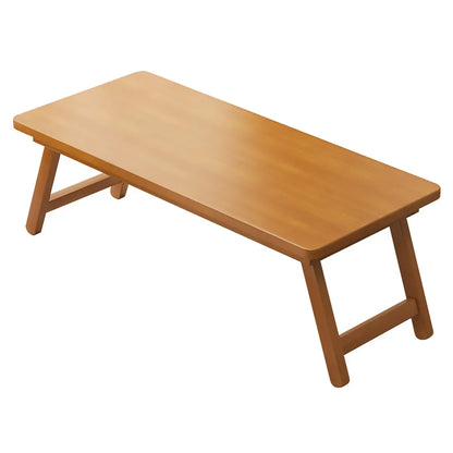 Bamboo Folding Side Table Portable Space Saving Easy Storage Stable Structure