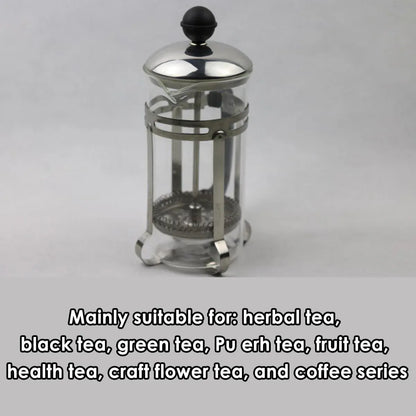 350ml 600ml Stainless Steel Glass French Press Coffee Tea Maker for Home Office - 350ML
