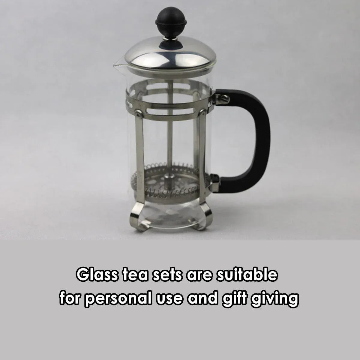 350ml 600ml Stainless Steel Glass French Press Coffee Tea Maker for Home Office - 350ML