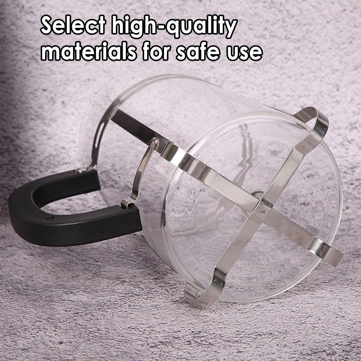 350ml 600ml Stainless Steel Glass French Press Coffee Tea Maker for Home Office - 350ML