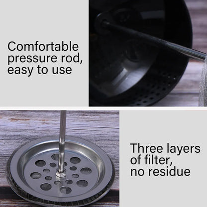 350ml French Press Coffee Maker Hand Press Tea Brewer with Filter