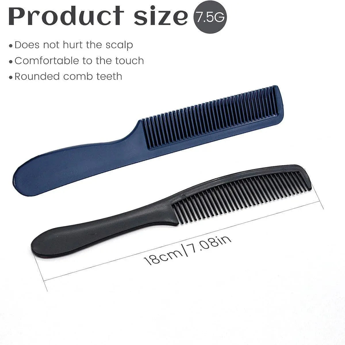 50PCS Individually Wrapped Combs for Hotel Guesthouse and Restaurant Bathroom - Black