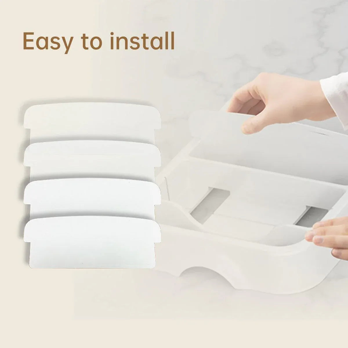 Kitchen Cabinet Storage Box Organizer with Divider Plate for Knife Fork Tabletop