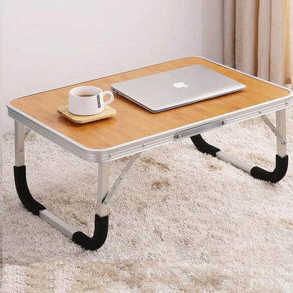 Aluminium Folding Laptop Table Portable Bed Desk Adjustable Computer Stand Tray