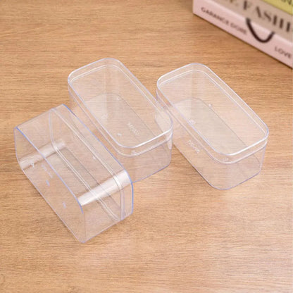20pcs Transparent Biscuit Box Plastic Cake Box Pastry Dessert Storage Container - 7.5x7.5CM