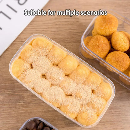 20pcs Transparent Biscuit Box Plastic Cake Box Pastry Dessert Storage Container - 5.5x9.5cm