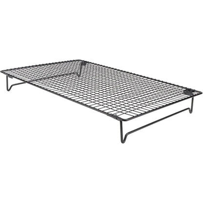 Collapsible Black Mesh Cake Cooling Rack Foldable Baking Tray for Kitchen Use