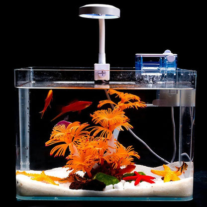 Soft Silicone Coral Aquarium Decoration Odor-Free Fish Tank Scenery Simulation - White Pink