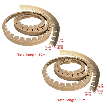Coil Edge Guard Paper Corner Protector for Steel Iron Aluminium Roll Packing Use - 30x30mm