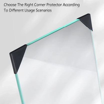 200pcs Glass Corner Protector Plastic Tile Sleeve for Acrylic Anti Collision Use - 35x35x8mm