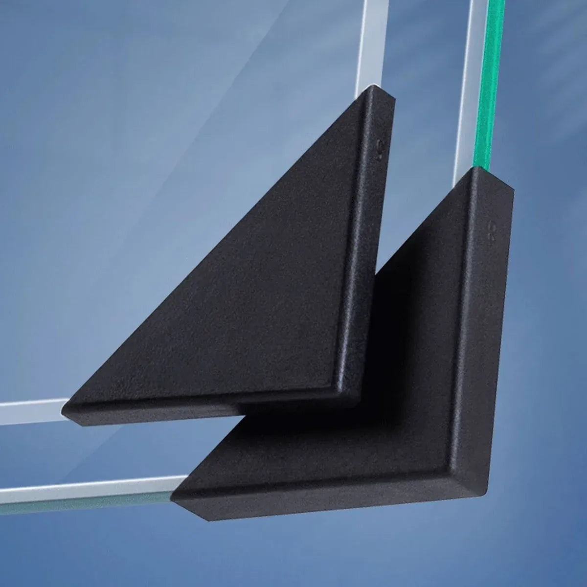 200pcs Glass Corner Protector Plastic Tile Sleeve for Acrylic Anti Collision Use - 35x35x5mm