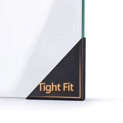 200pcs Glass Corner Protector Plastic Tile Sleeve for Acrylic Anti Collision Use - 35x35x5mm