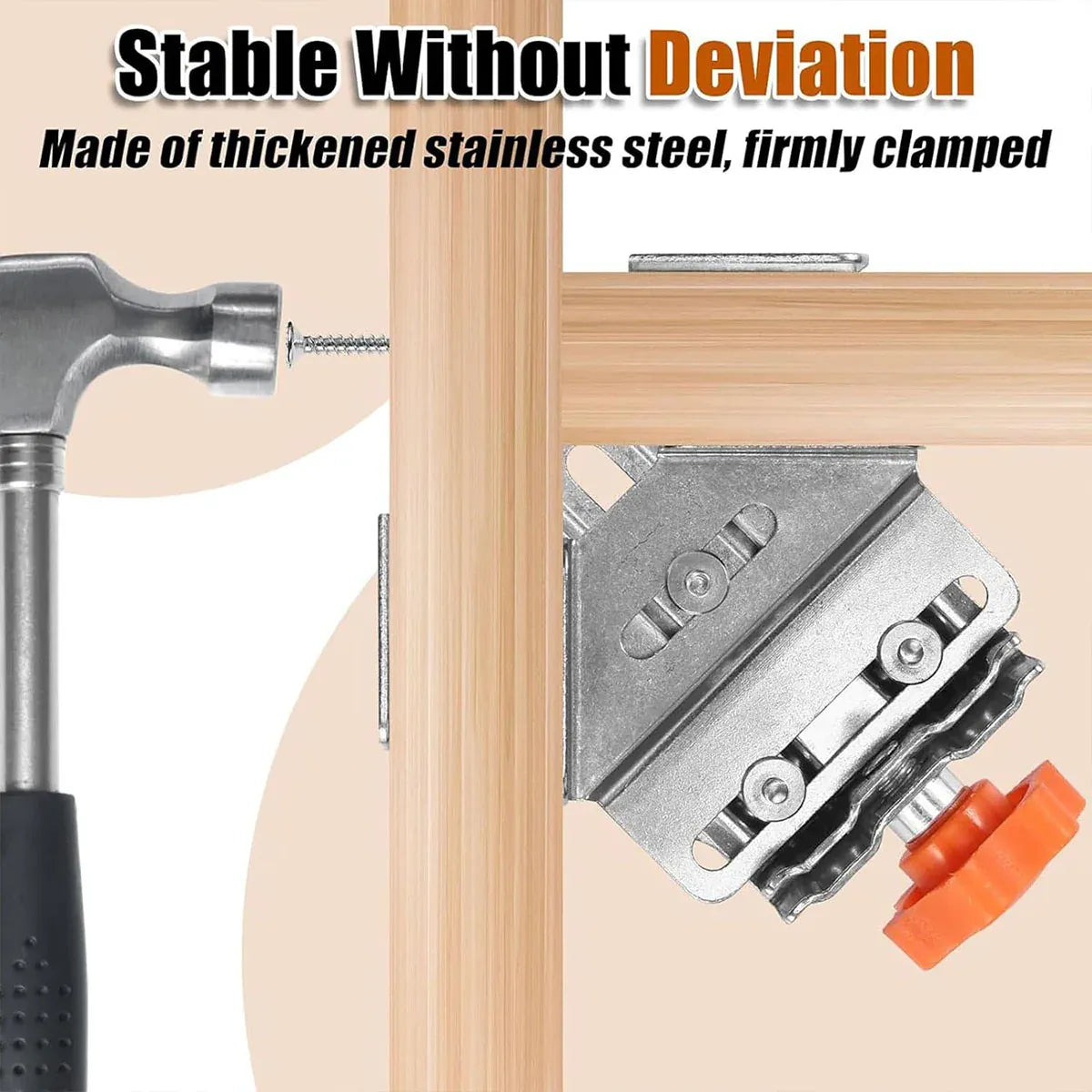 Angle Clamp Set 4pcs 90-Degree Adjustable L Shape Corner Woodworking Position - Closed style