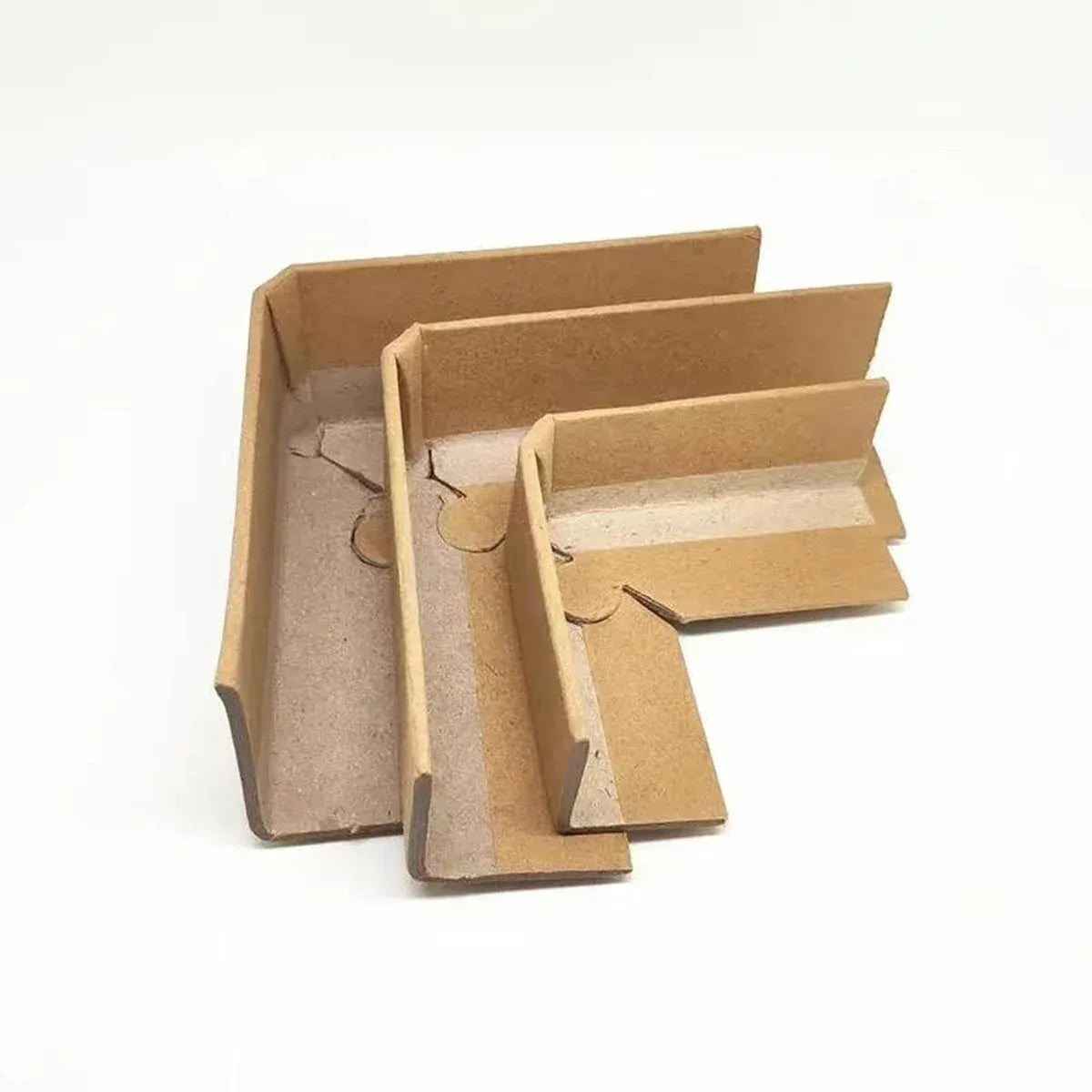 100pcs Kraft Paper Cardboard Corner Protector 90 Degree Angle Guard for Packing - 40x40x4mm
