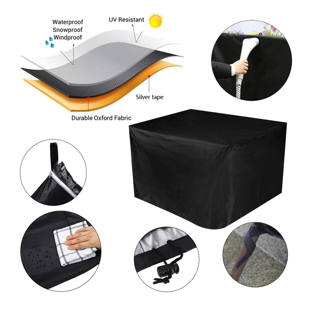 Outdoor Garden Patio Furniture Cover Waterproof UV Resistant Dustproof Durable