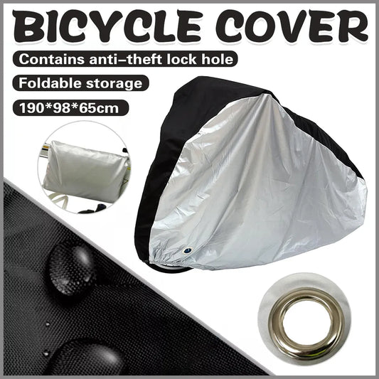 Large Bikes Cover Outdoor Rain Sun Protector for Bicycle Dustproof Waterproof