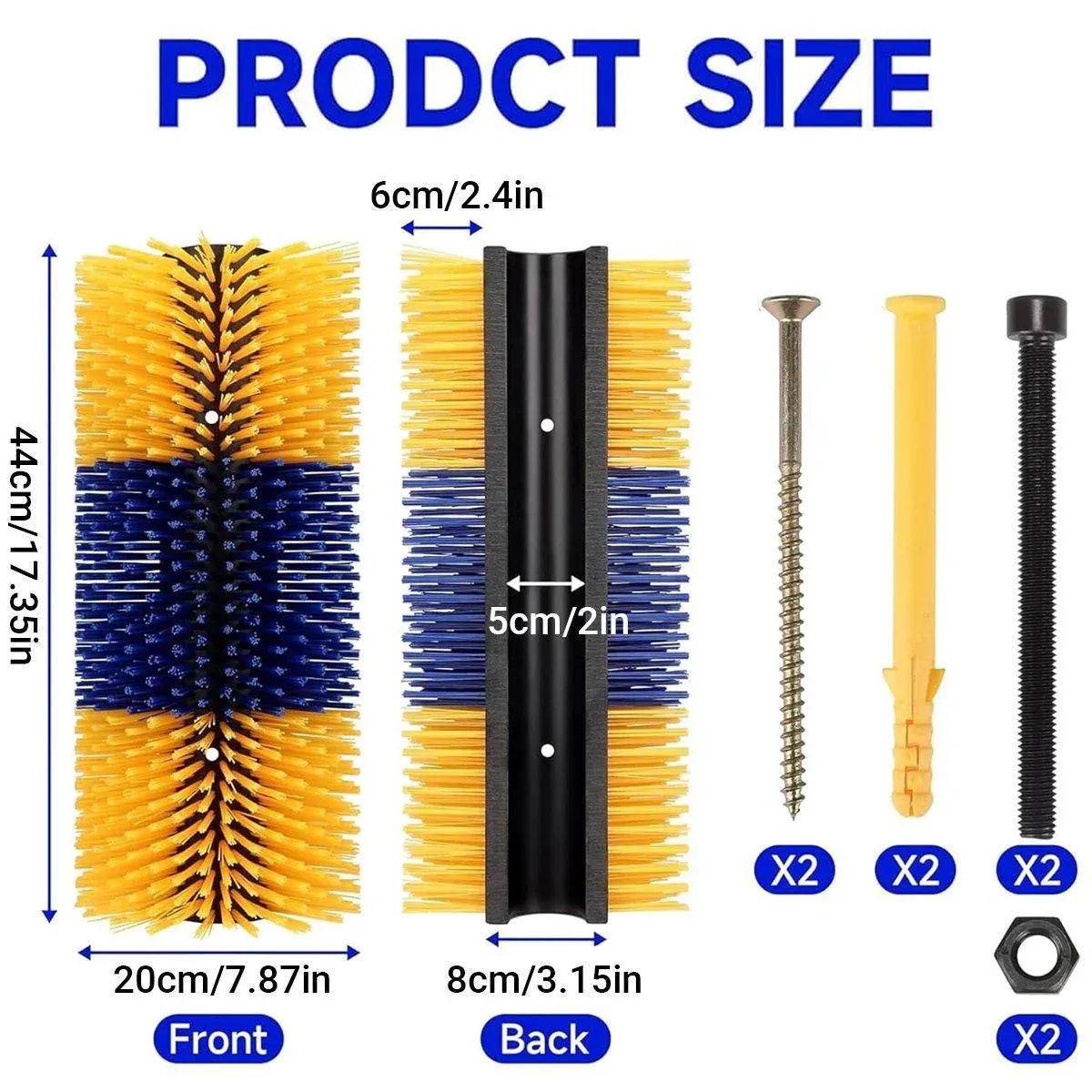 Multifunctional Livestock Brush Massage Scratching and Cleaning Rubbing Brush