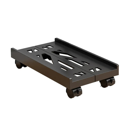 Computer Host Telescopic Bracket Base Chassis Tray Pulley Heightening Rack - Black