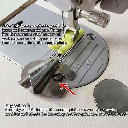 Household Sewing Machine Attachment Spiral Flanger Towel Fabric Puller Tool