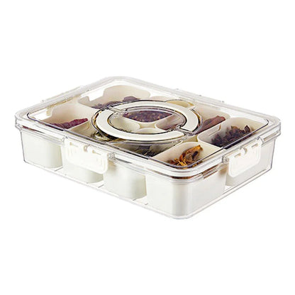 Food Grade Airtight Storage Box Portable Multi-compartment Seasoning Container - Large
