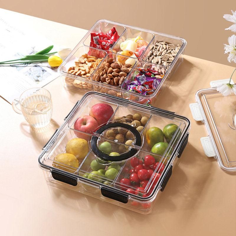 Portable Household Kitchen Refrigerator Storage Box Food Organizer Fresh Keeper - White