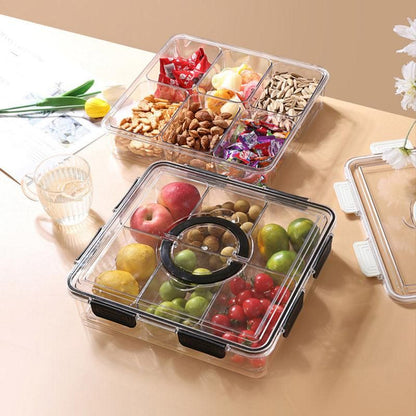 Portable Household Kitchen Refrigerator Storage Box Food Organizer Fresh Keeper - White