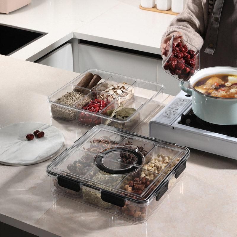 Portable Household Kitchen Refrigerator Storage Box Food Organizer Fresh Keeper - White