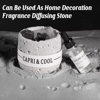 Crystal Stone Oil Diffuser Passive Aromatherapy Set White Natural Bedroom Decor - Blue Bellflower