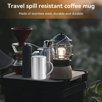 400ml Thickened Double Layer Insulated Stainless Steel Cup Portable Durable