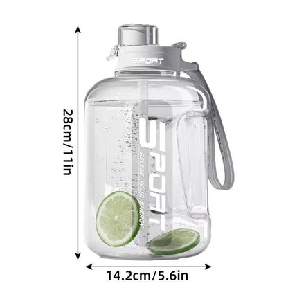 Large Capacity Water Cup Fitness Sports Water Bottle for Gym Outdoor Activities - Green