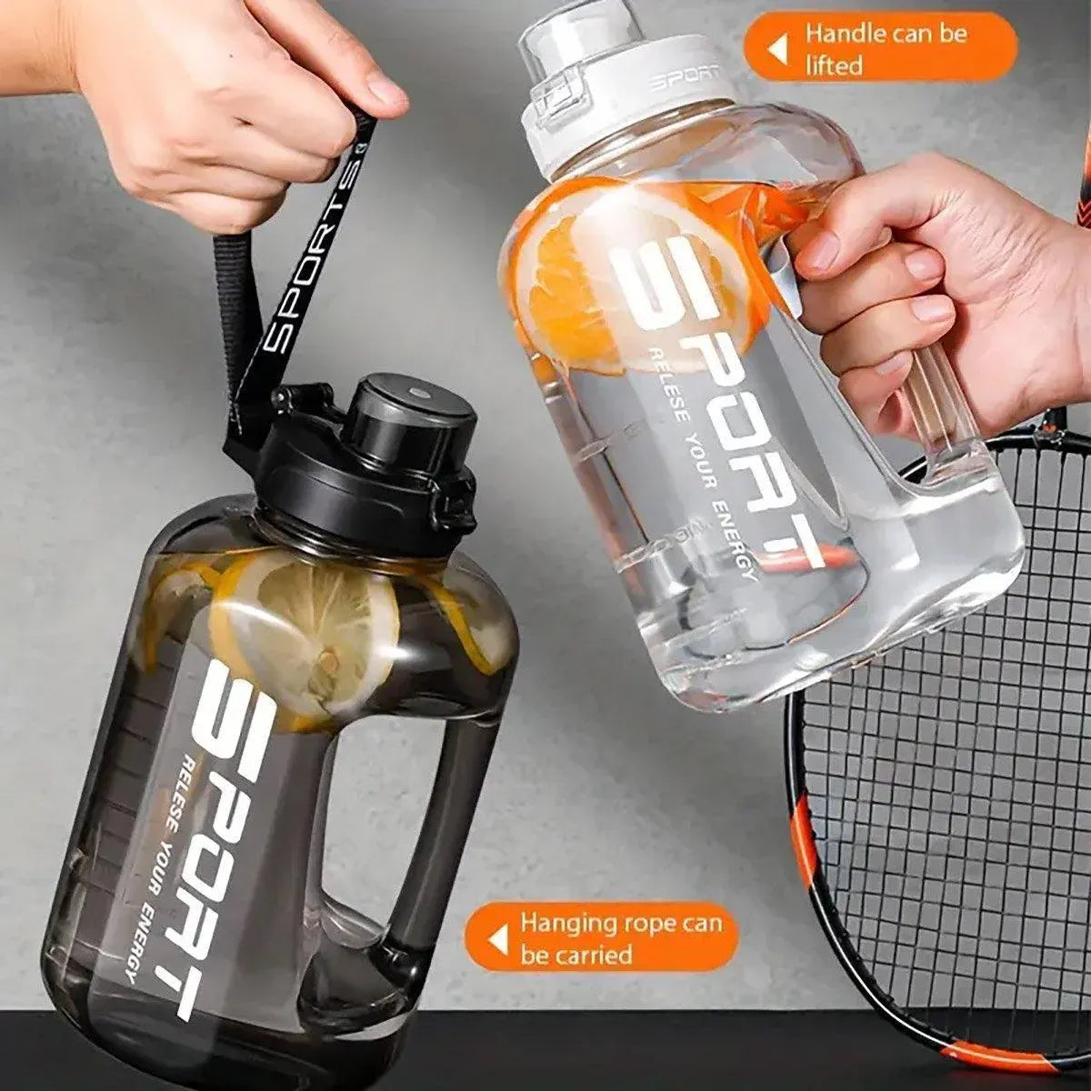 Large Capacity Water Cup Fitness Sports Water Bottle for Gym Outdoor Activities - Green