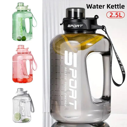 Large Capacity Water Cup Fitness Sports Water Bottle for Gym Outdoor Activities - Green