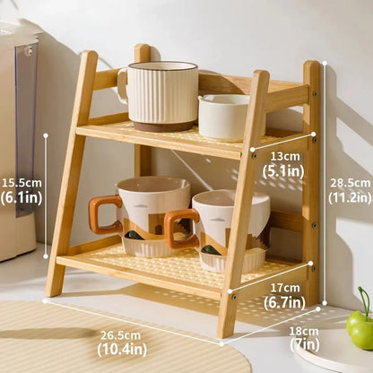 Cup Flower Pot Storage Rack Multi-Layer for Home Kitchen Living Room Organizer