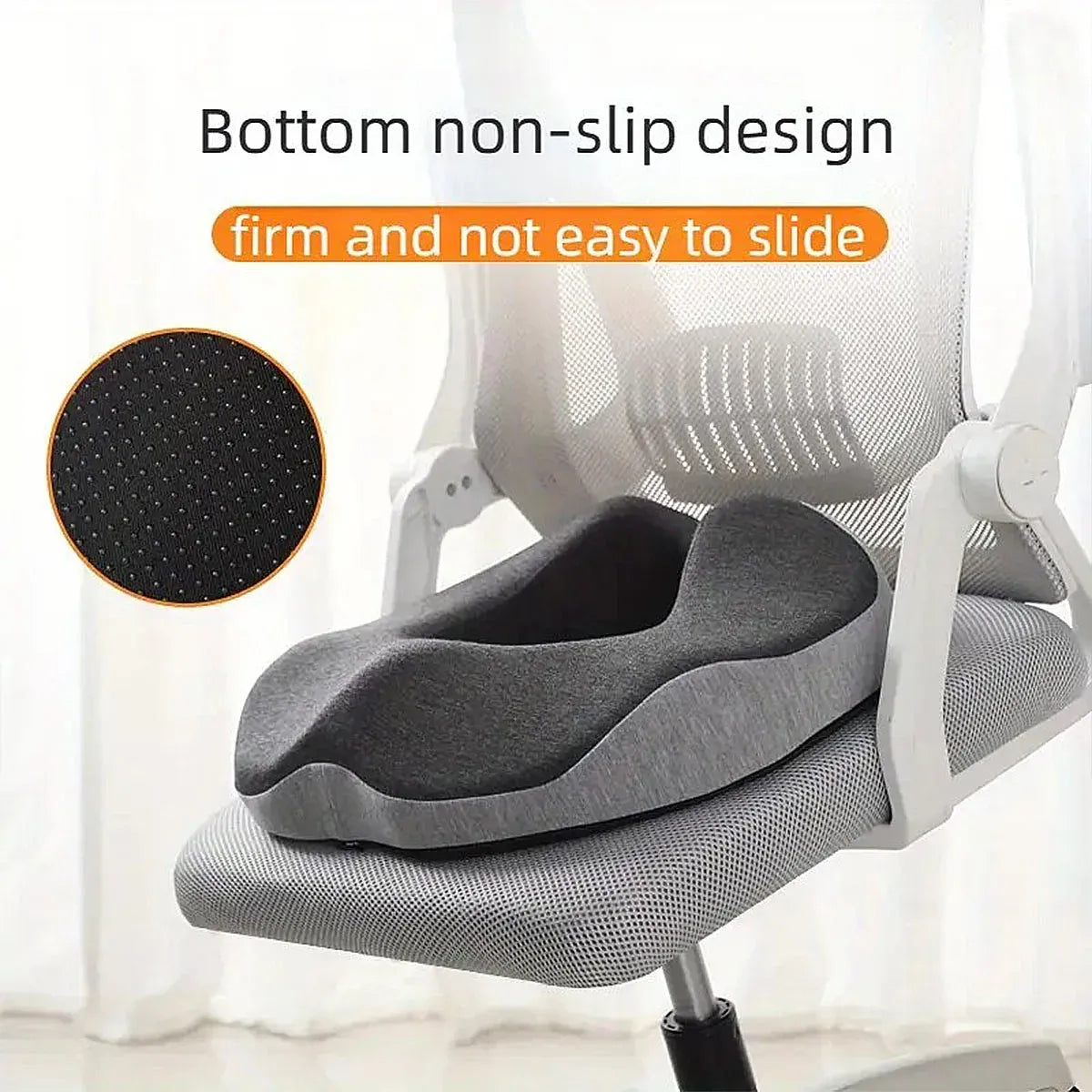Memory Foam Seat Cushion Breathable Comfort Pad for Office Chair