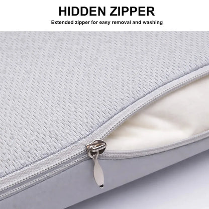 Seat Cushion Memory Foam Office Chair Pad Bottom Support for Stool Dining Chair - Grey