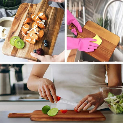 Wooden Cutting Board Solid Wood Chopping Board Pizza Steak Kitchen Serving Tray