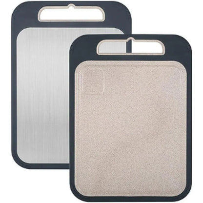 304 Stainless Steel Cutting Board Double-Sided Chopping Boards Kitchen Camping