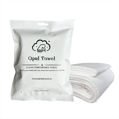 10pcs Disposable Bath Towels Travel Towels Soft Absorbent for Spa Hotel Bathroom