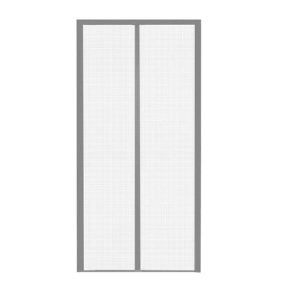 Self-Sealing Door Curtain Insect Proof Durable Mesh Screen for Home Kitchen Use - Grey