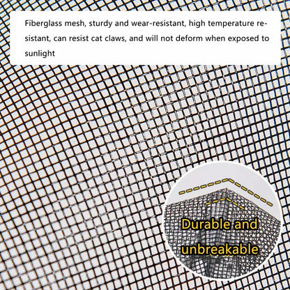 Self-Sealing Door Curtain Insect Proof Durable Mesh Screen for Home Kitchen Use - Grey