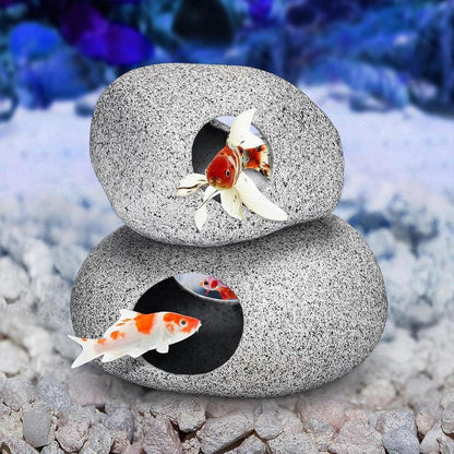 Clay Pot Aquarium Decoration Shrimp House Cichlid Breeding Tank Fish Nest - Nine Holes