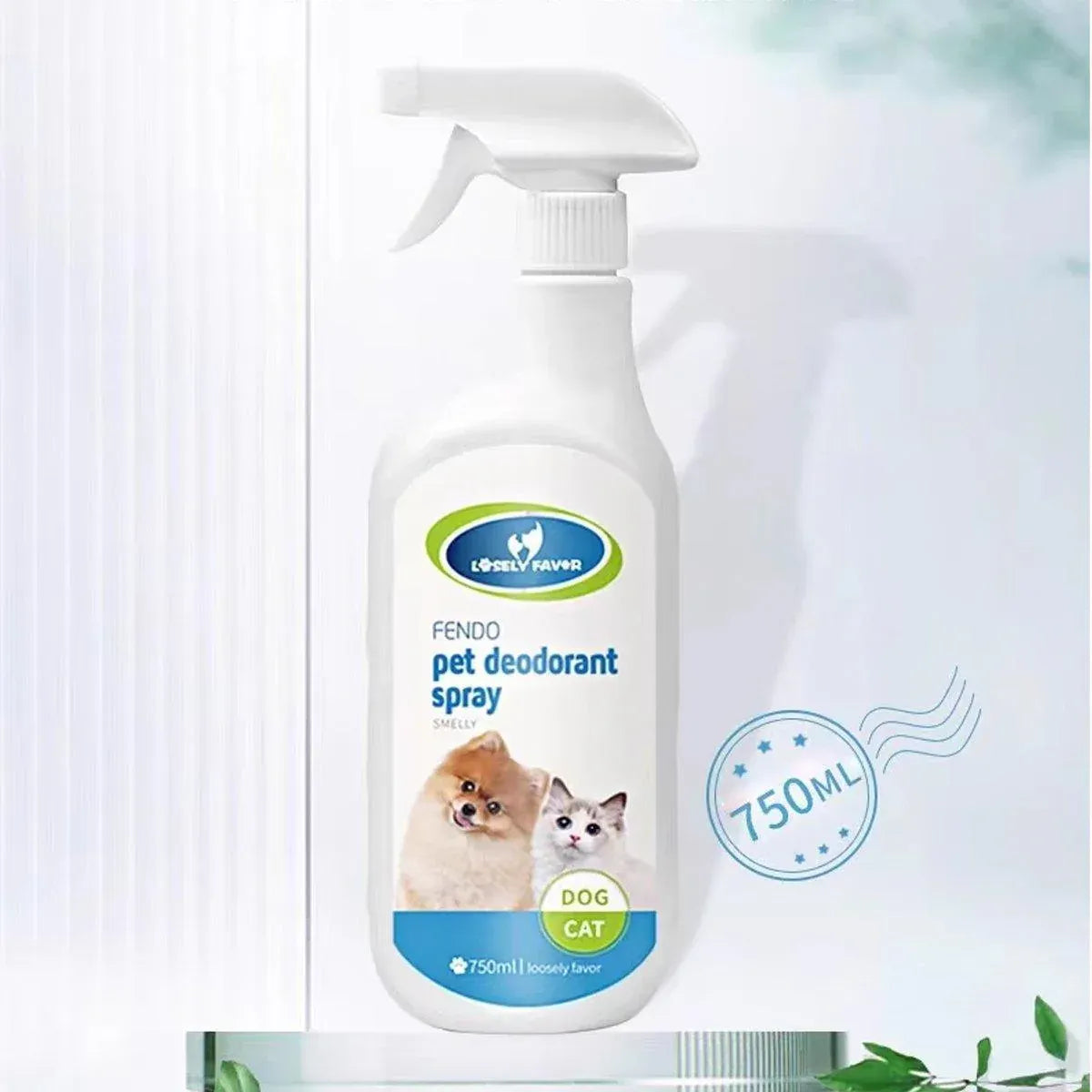 750ml Pet Odor Eliminator Spray for Dogs and Cats Indoor Cat Litter Freshener