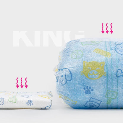 Disposable Female Dog Diapers Leakproof Breathable with Colour Indicator - XL 38-58cm
